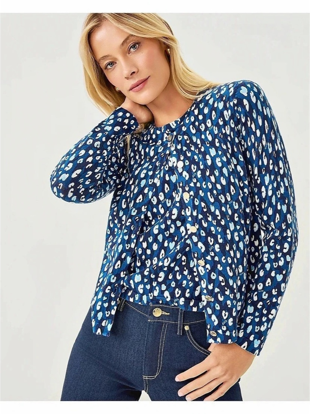 Lilly Pulitzer Fairly Animal Print Cardi Set